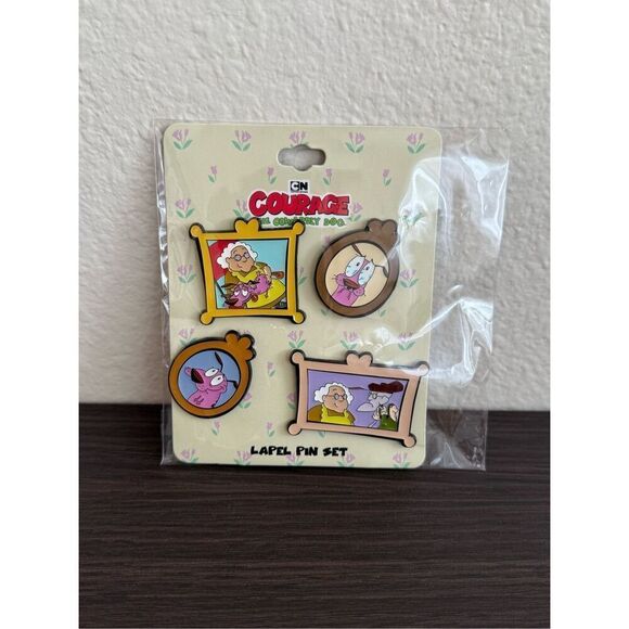 Courage the Cowardly Dog Portraits Enamel Pin Set - Picture 1 of 2